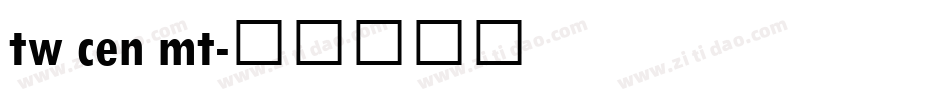 tw cen mt字体转换